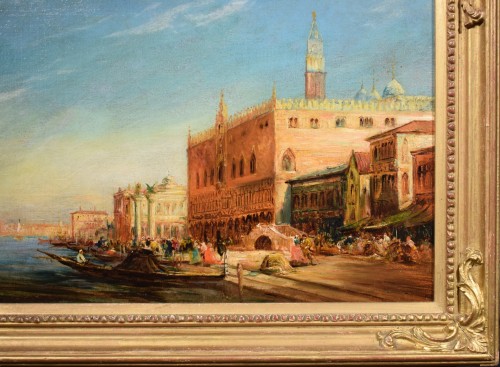 Napoléon III - Venise, Bassin de Saint-Marc et Palais Ducal - Ecole française du XIXe